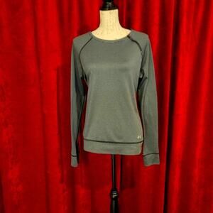BUNDLE SALE!  Under Armour Gray Thin Striped  Long Sleeve Top Size M